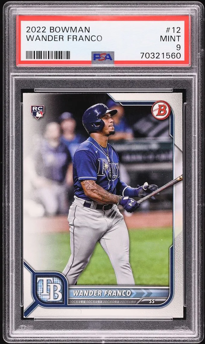 2022 #12 Wander Franco ROOKIE PSA 9 Bowman