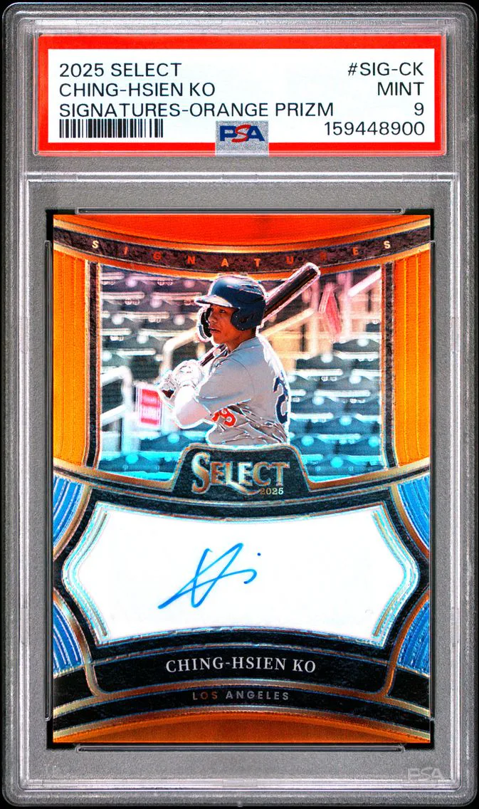 2025 #SIG-CK Ching-Hsien KO PSA 9 Panini Select Signatures