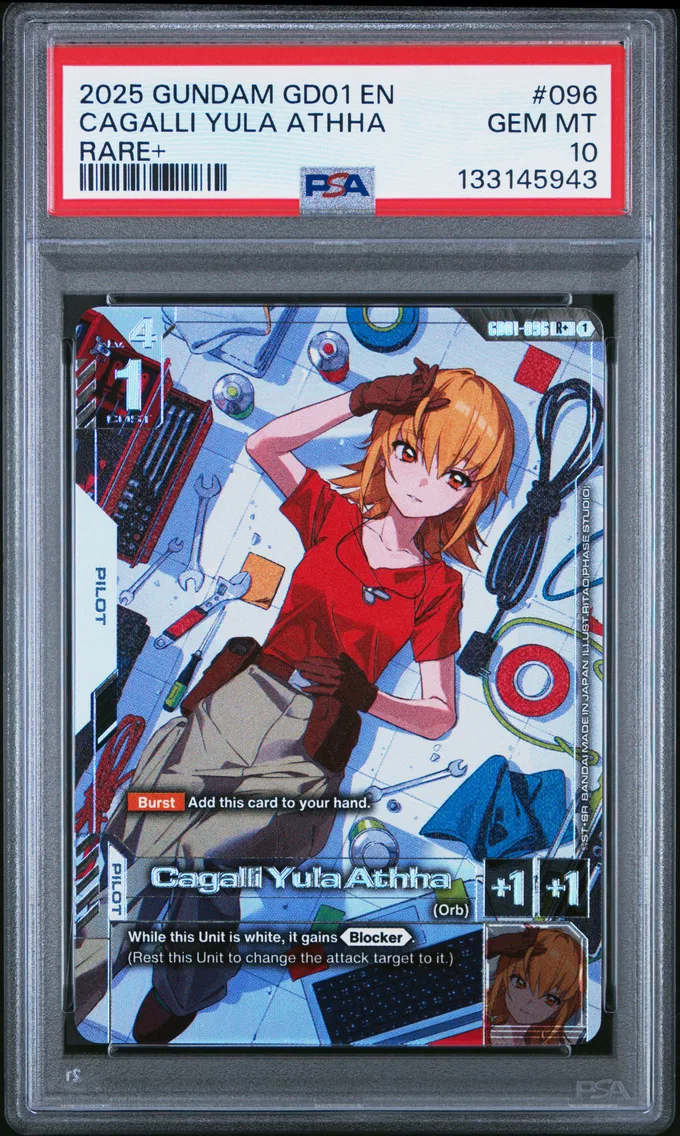 2025 #096 Cagalli Yula Athha PSA 10 Gundam Newtype Rising