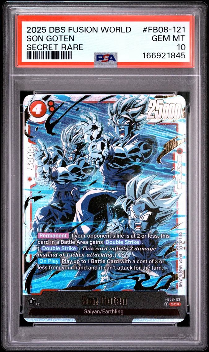 2025 #FB08-121 Son Goten PSA 10 Dragon Ball Super Card Game Fusion World Saiyan's Pride