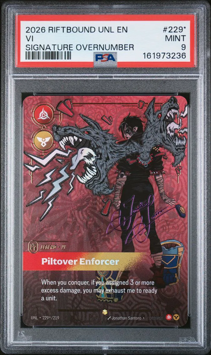 2026 #229* VI - Piltover Enforcer PSA 9 Riftbound: League of Legends Unl-Unleashed
