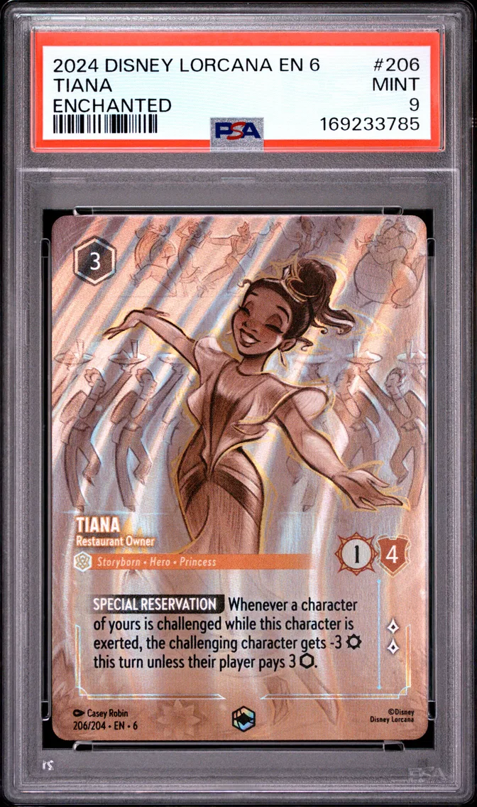 2024 #206 Tiana - Restaurant Owner PSA 9 Disney Lorcana EN 6-Azurite Sea