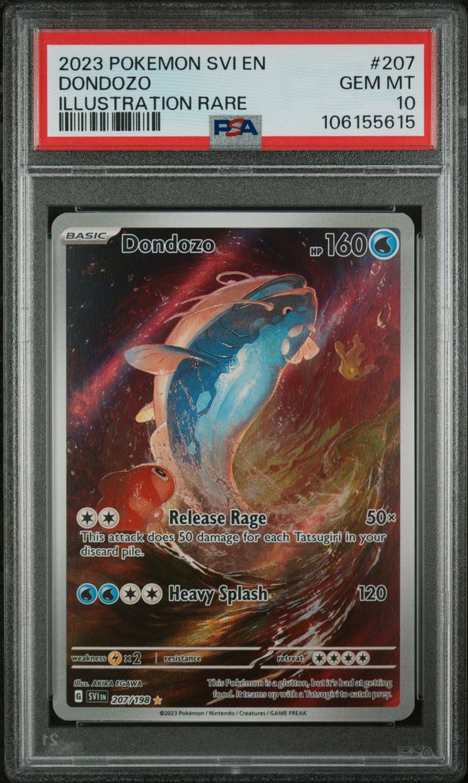 2023 #207 Dondozo PSA 10 Svi EN-