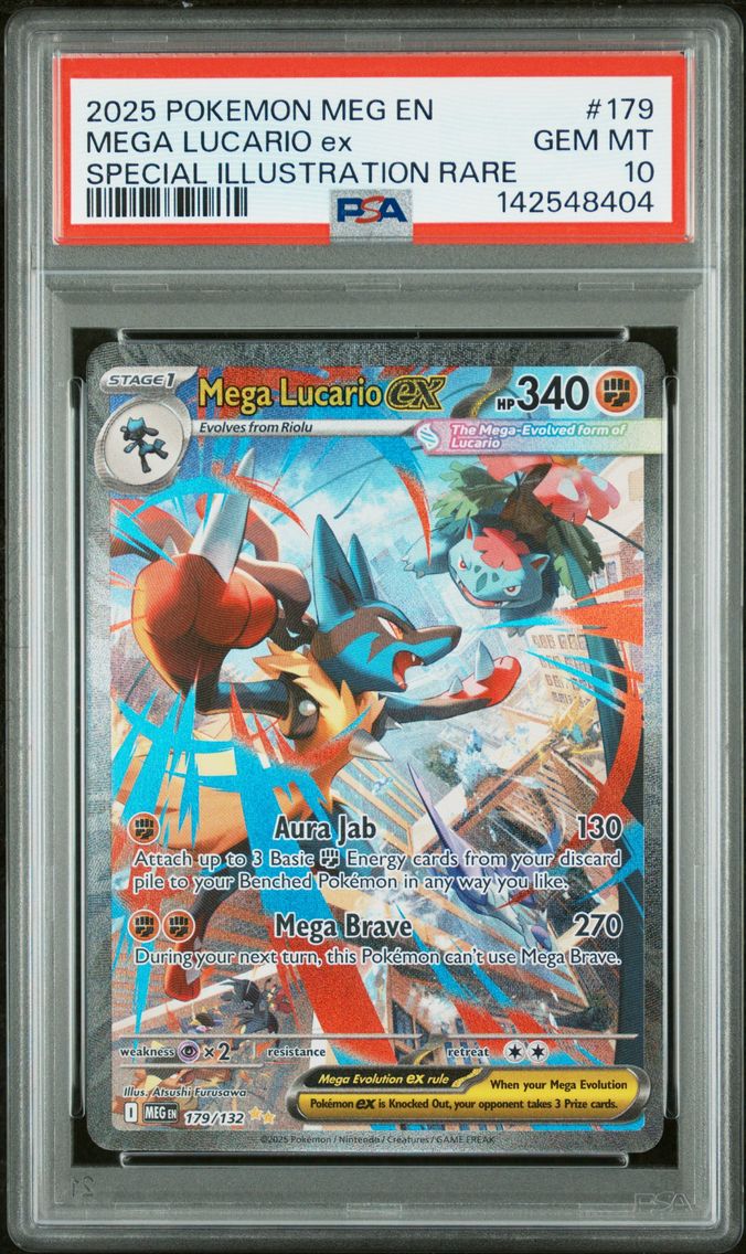 2025 #179 Mega Lucario EX PSA 10