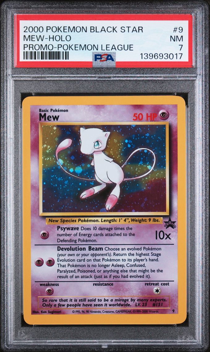 2000 #9 Mew-Holo PSA 7 Promo Black Star Pokemon