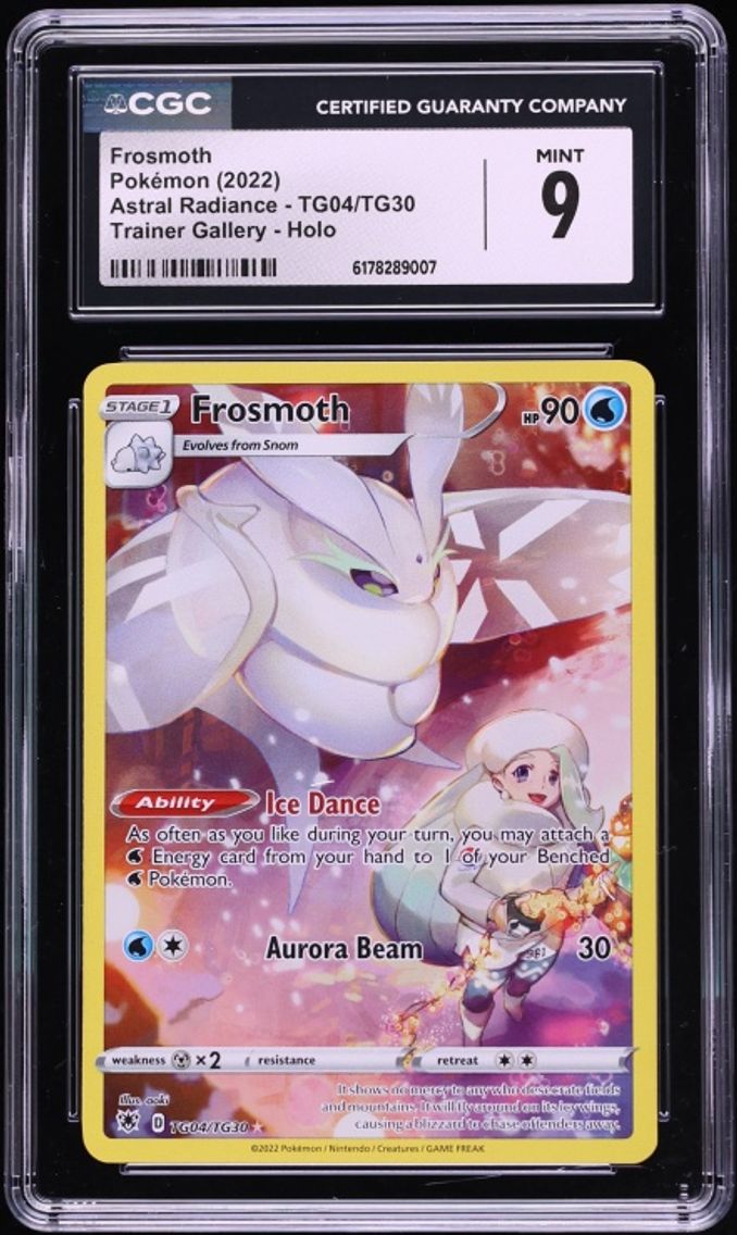 2022 Pokemon Sword & Shield Astral Radiance Trainer Gallery CHR Frosmoth #TG04 CGC 9 MINT