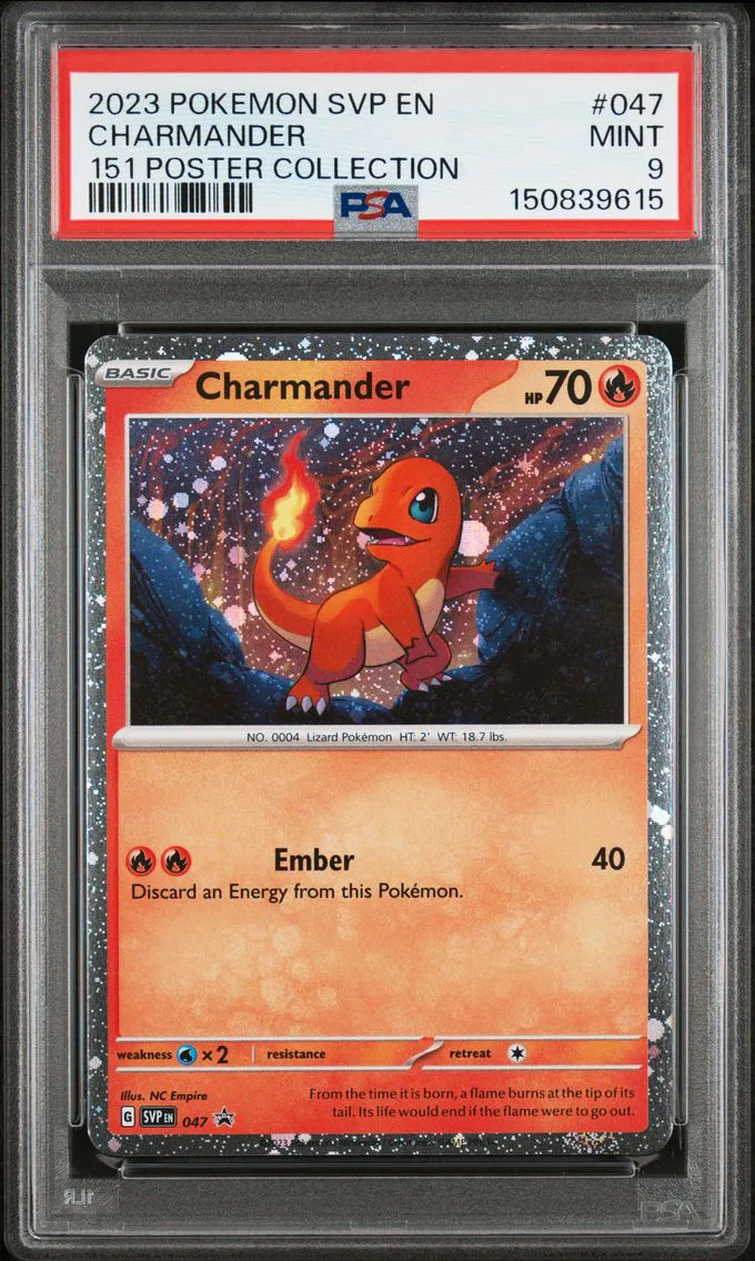 2023 #047 Charmander PSA 9 Svp EN-SV Black Star Promo
