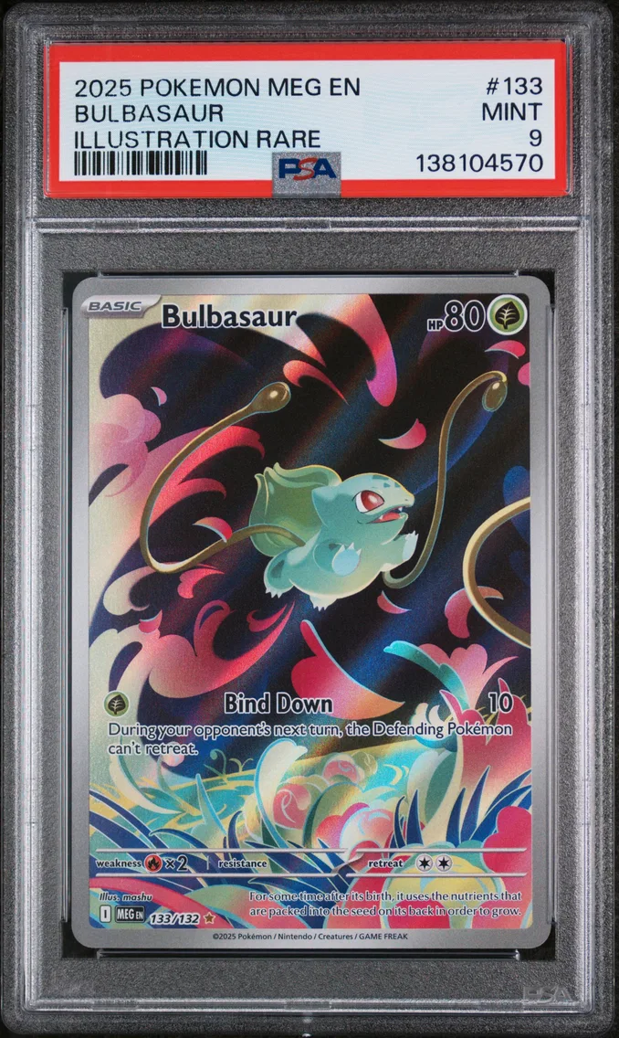 2025 #133 Bulbasaur PSA 9 Meg EN-Mega Evolution