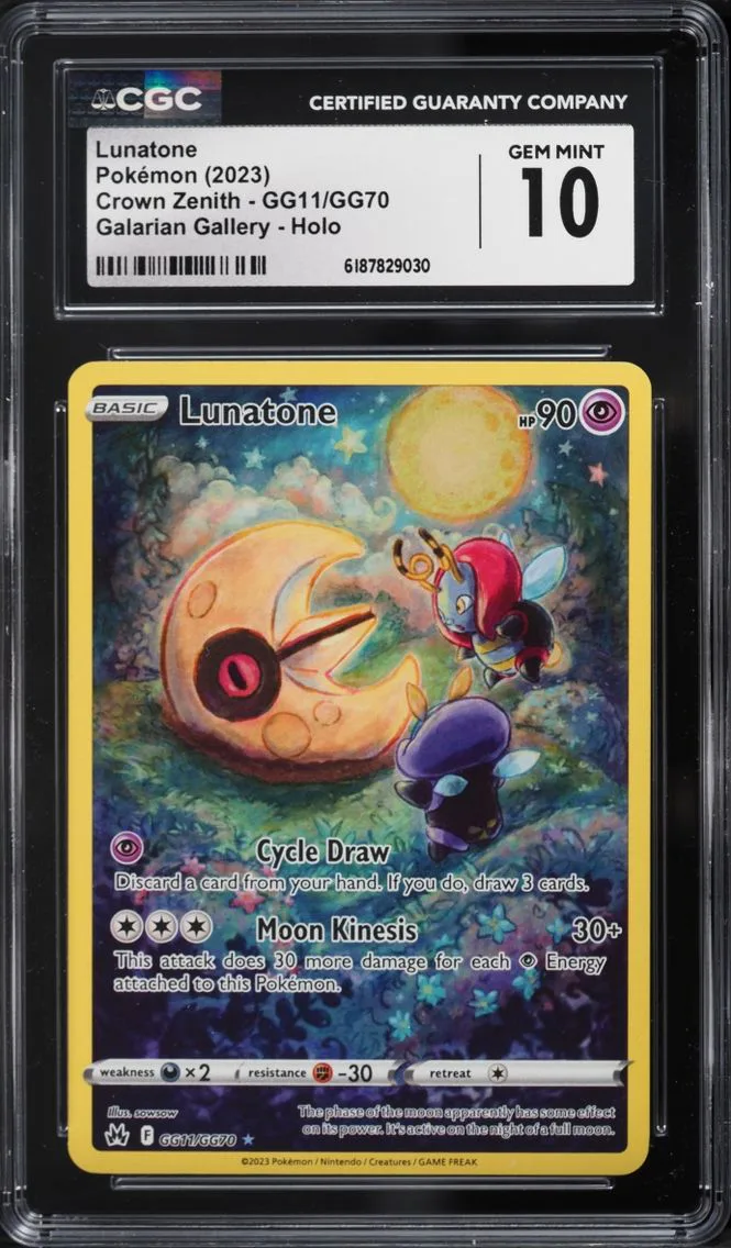 2023 #GG11 Lunatone CGC 10 Pokem