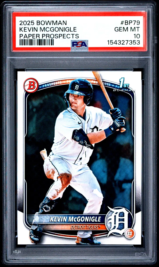 2025 #BP79 Kevin Mcgonigle PSA 10 Bowman Paper Prospects