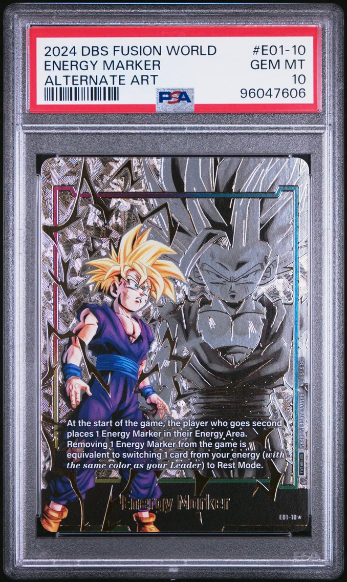 2024 #E01-10 Energy Marker PSA 10 Dragon Ball Super Card Game Fusion World Energy Marker Pack 01