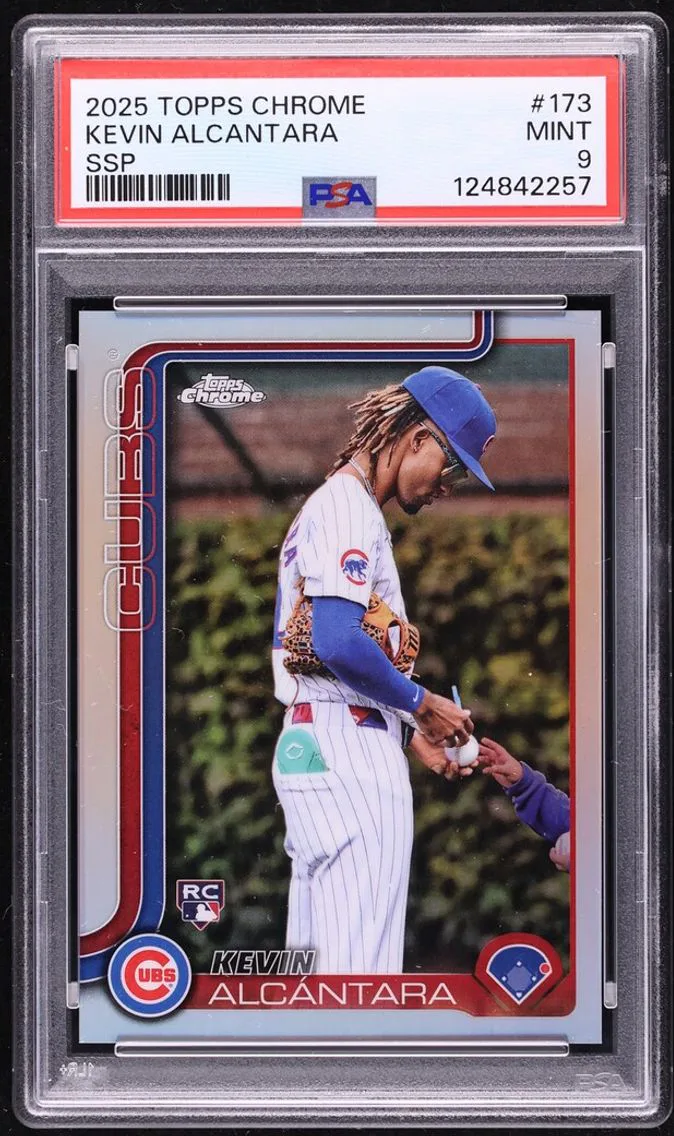 2025 Topps Chrome SSP Kevin Alcantara ROOKIE #173 PSA 9 MINT