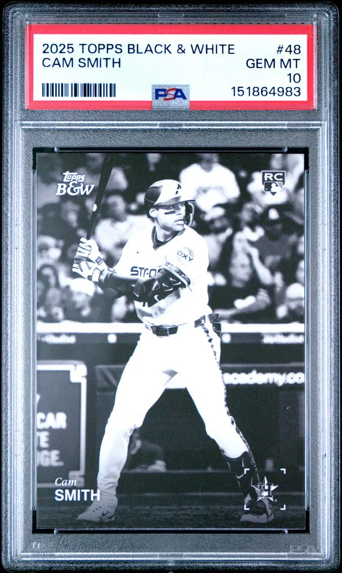 2025 #48 Cam Smith PSA 10 Topps Black and White