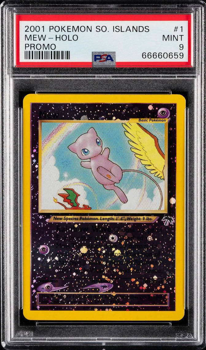 2001 #1 Mew-Holo PSA 9 Southern Islands Promo Pokemon
