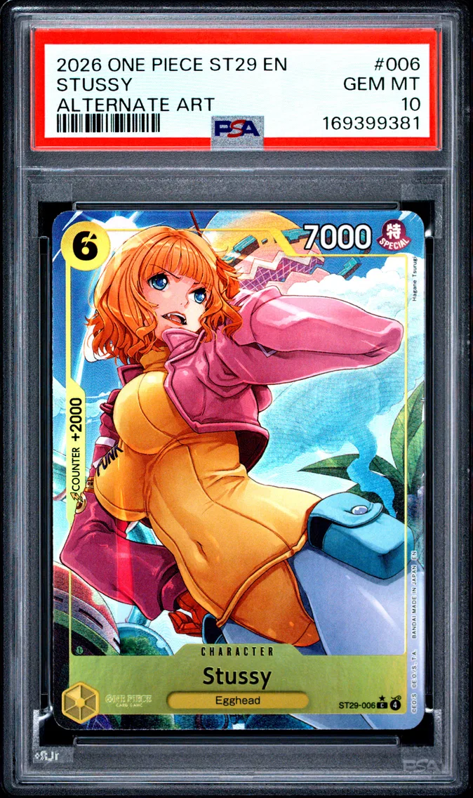 2026 #006 Stussy PSA 10 One Piece Starter Deck ST29-Egghead
