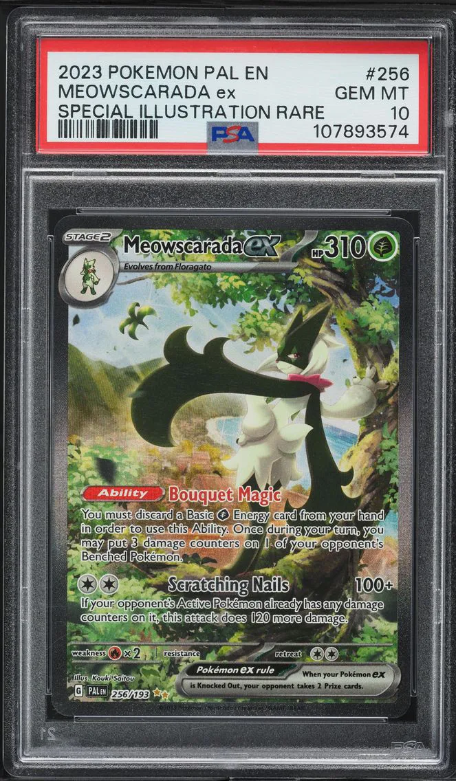 2023 #256 Meowscarada EX PSA 10 Pal EN-Paldea Evolved Pokemon