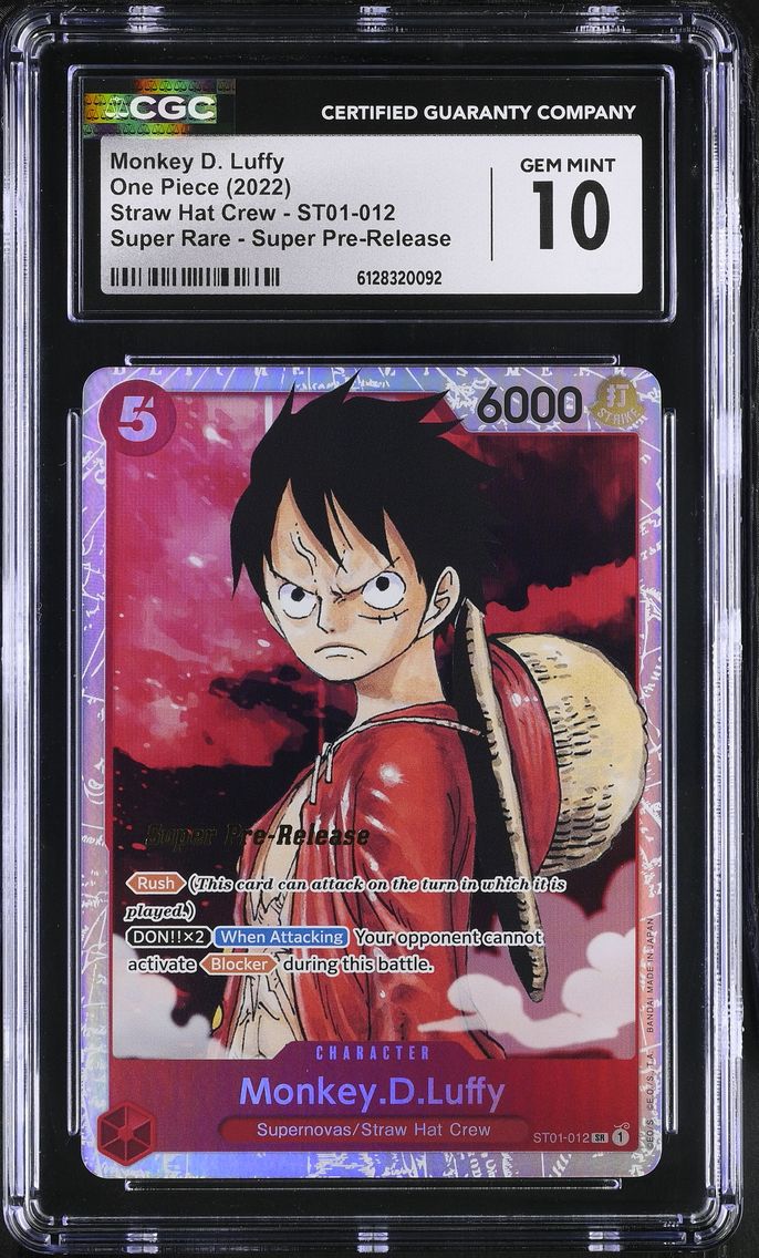 2022 #ST01-012 Monkey D. Luffy CGC 10 Straw Hat Crew - English