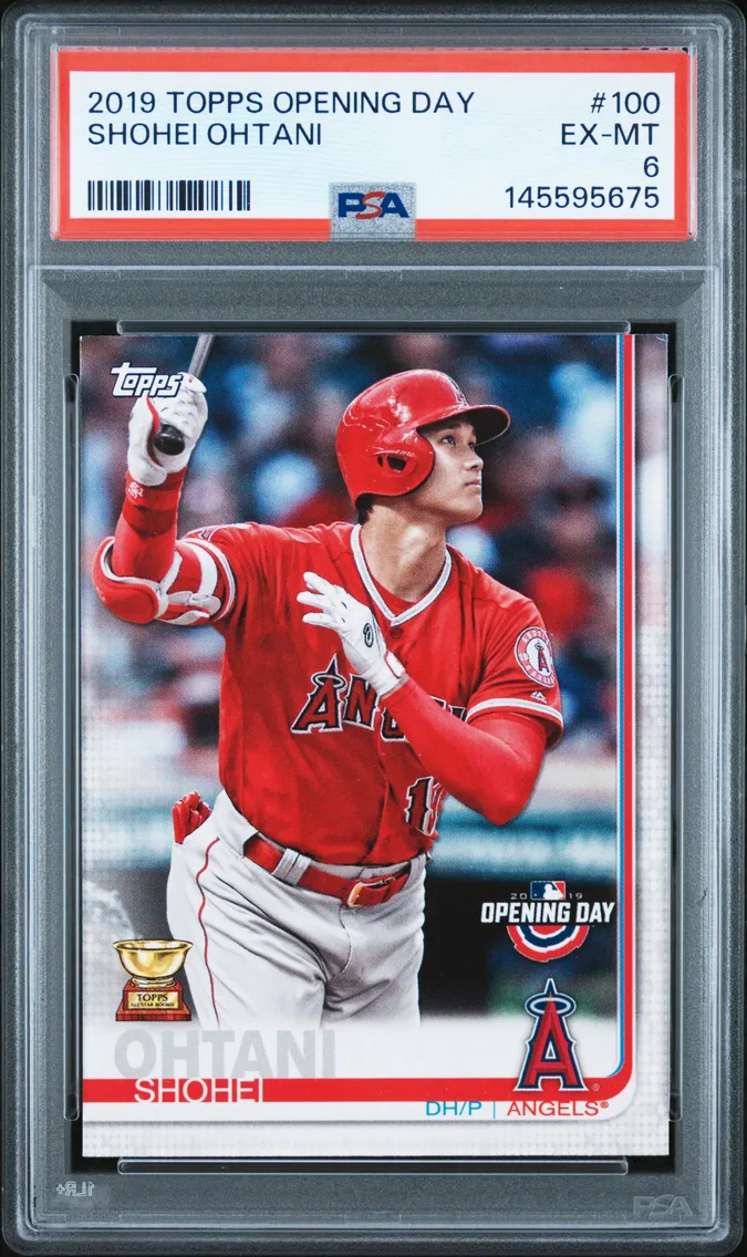 2019 #100 Shohei Ohtani PSA 6 Topps Opening Day