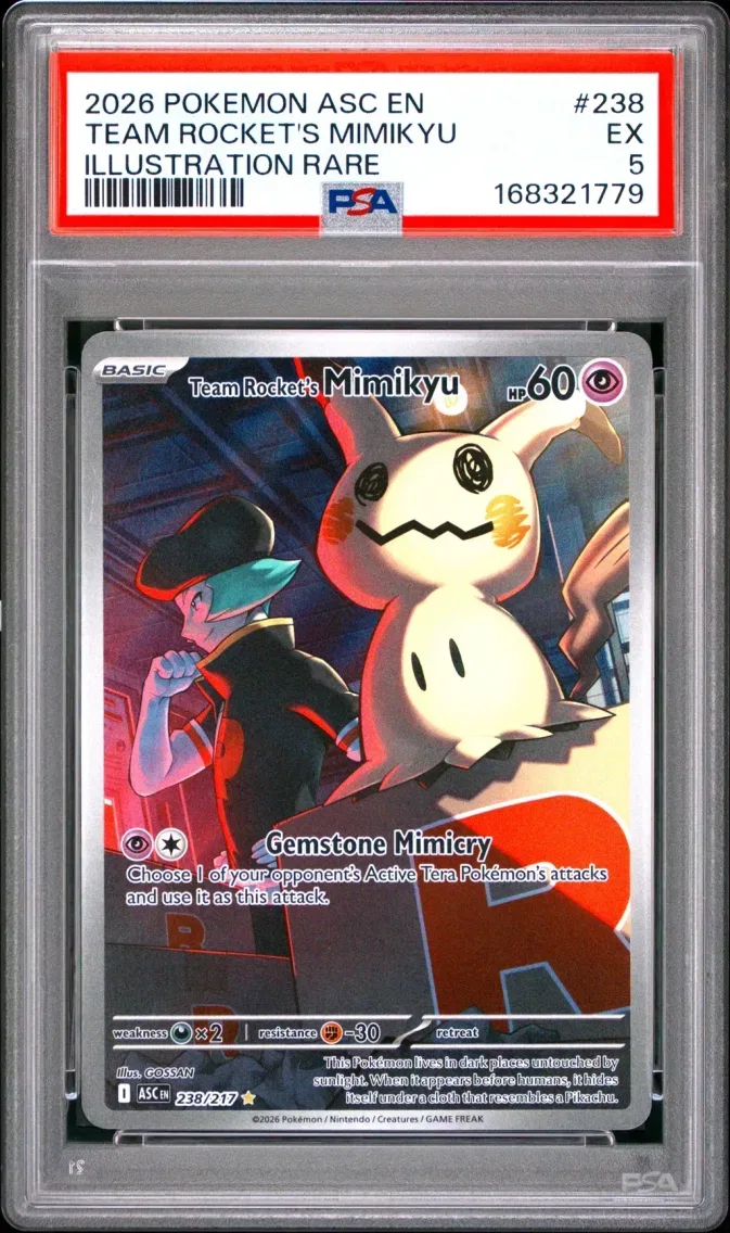 2026 #238 Team Rocket's Mimikyu PSA 5 Asc EN-Ascended Heroes