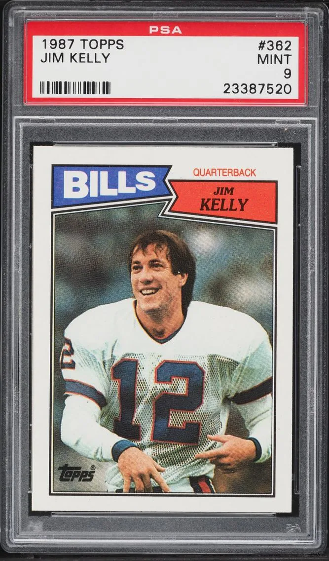 1987 Topps Football Jim Kelly ROOKIE #362 PSA 9 MINT