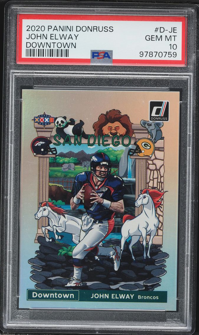 2020 #D-JE John Elway PSA 10 Pan
