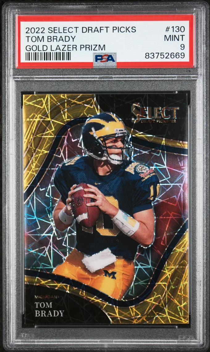 2022 #130 Tom Brady PSA 9 Panini Select Draft Picks