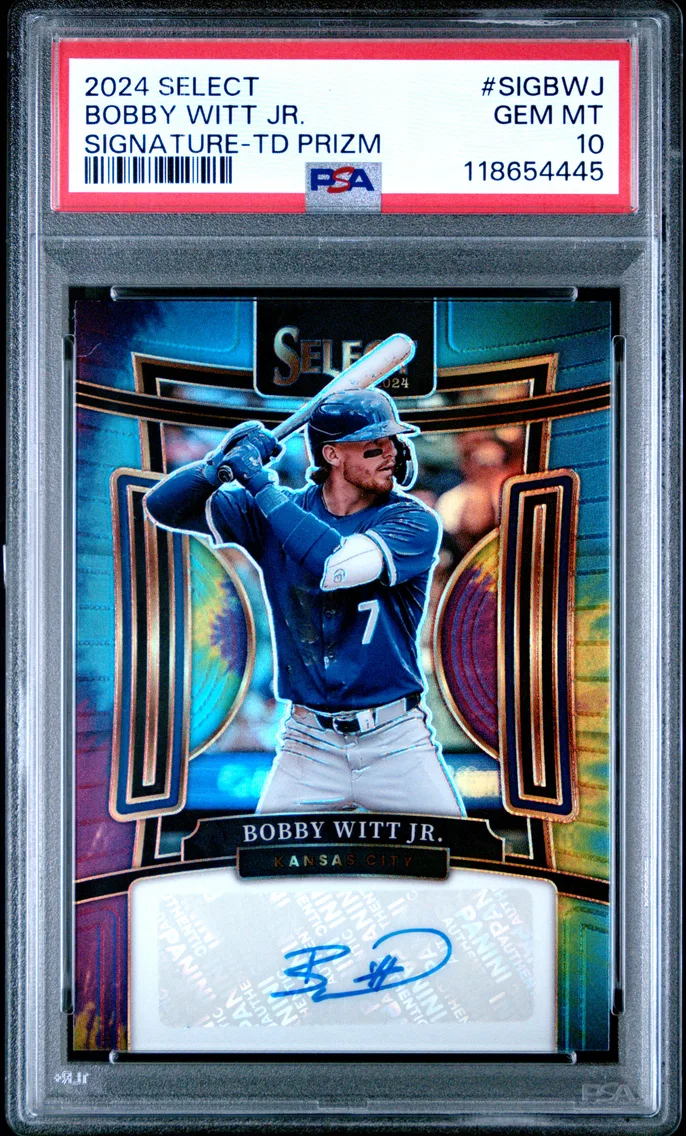 2024 #SIGBWJ BOBBY WITT JR. PSA 10 Panini Select Signatures