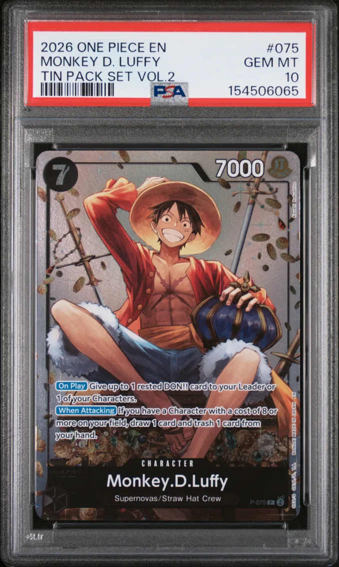 2026 #075 MONKEY D. LUFFY PSA 10 One Piece Promos