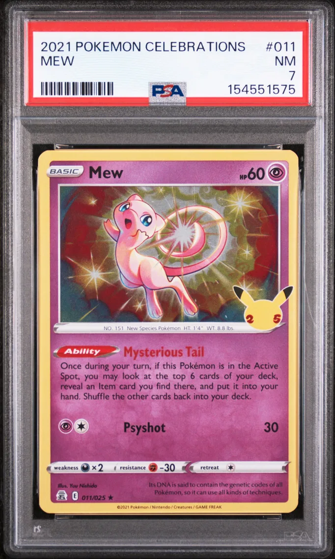 2021 #011 Mew PSA 7 Celebrations