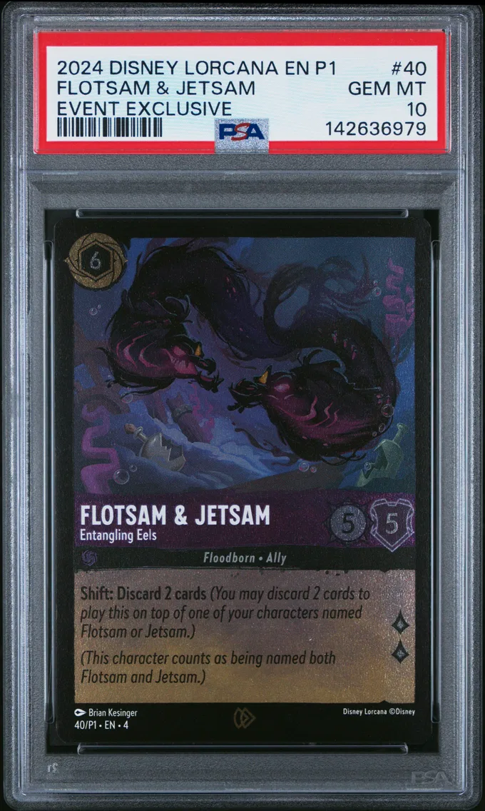 2024 #40 Flotsam & Jetsam - Entangling Eels PSA 10 Disney Lorcana EN P1-Promo