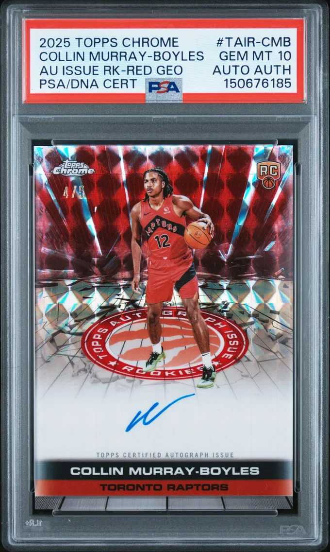 2025 #TAIR-CMB Collin Murray-Boyles PSA 10 Topps Chrome Autograph Issue Rookies