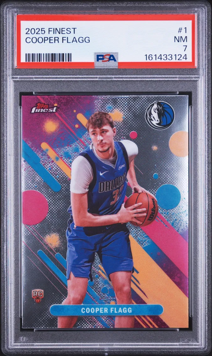 2025 #1 Cooper Flagg PSA 7 Topps Finest