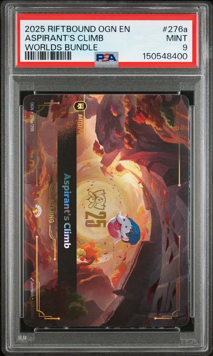 2025 #276a Aspirant's Climb PSA 9 Riftbound: League of Legends Ogn-Origins