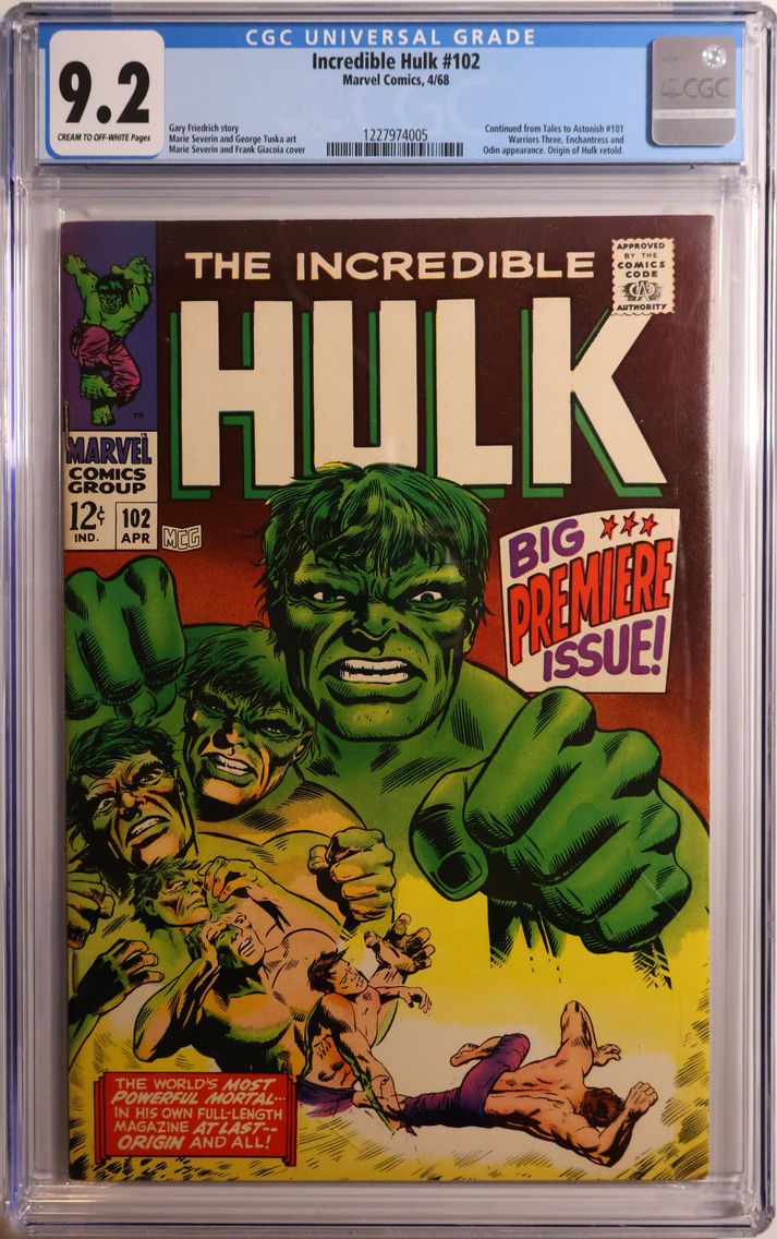 1968 #NA 1968 Incredible Hulk #1