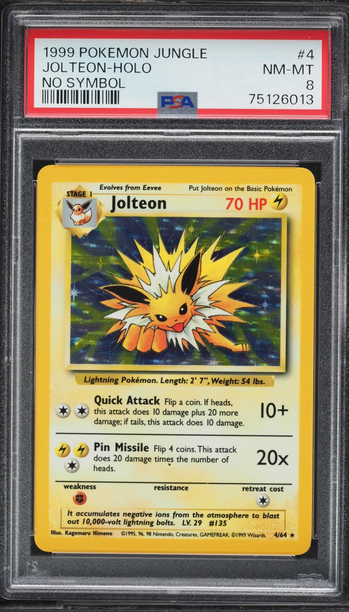 Jungle No Symbol Holo Jolteon NM-MT