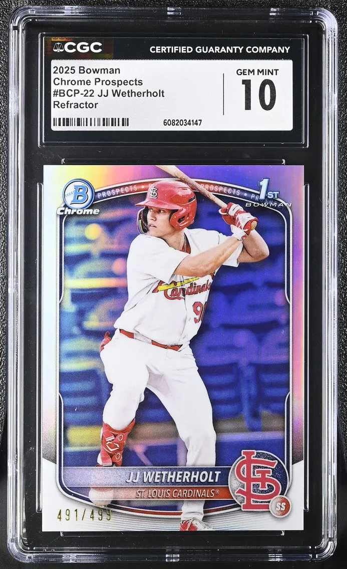 2025 #BCP-22 JJ Wetherholt CGC 10 Bowman Bowman