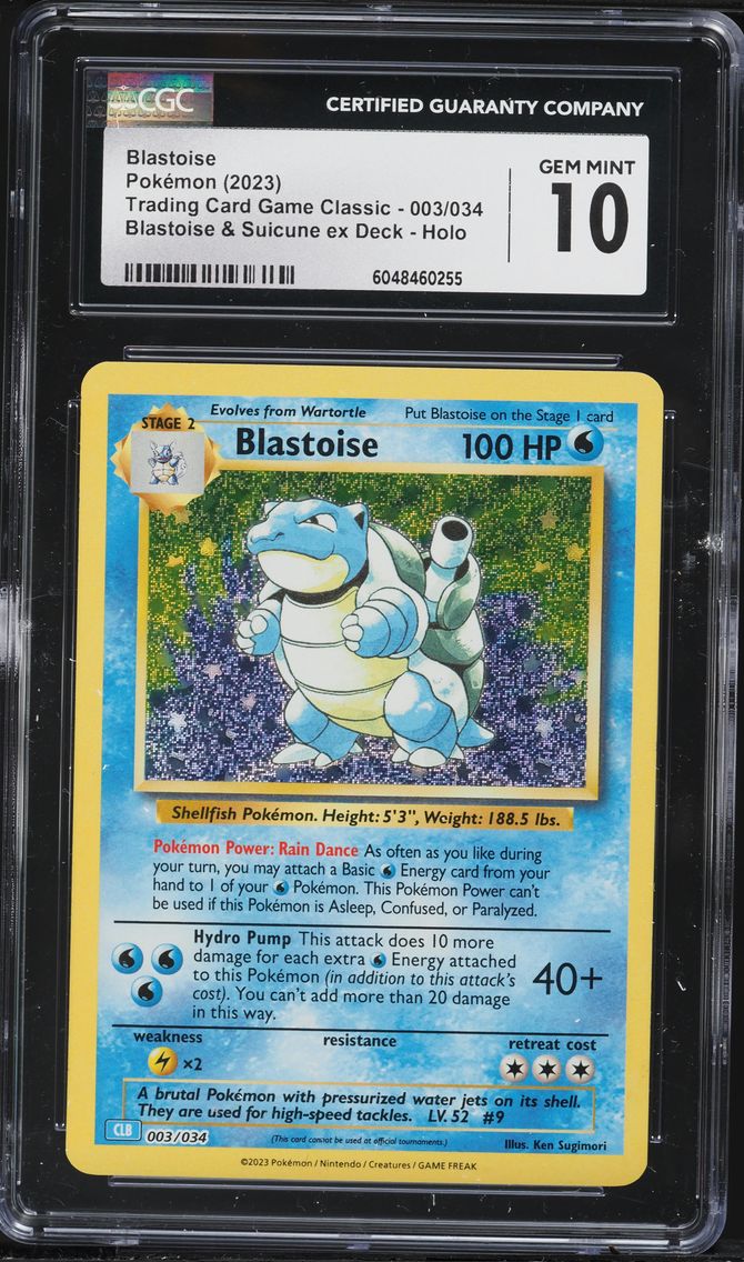 2023 #003 Blastoise CGC 10 Clb-T