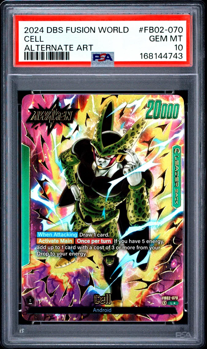 2024 #FB02-070 Cell PSA 10 Dragon Ball Super Card Game Fusion World Blazing Aura