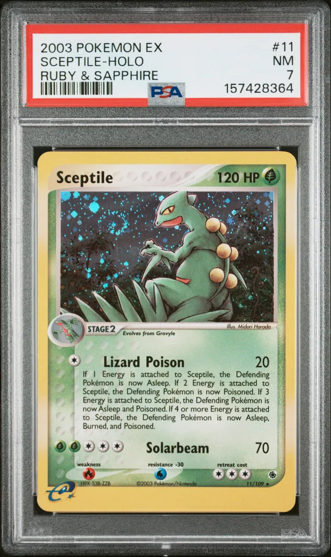 2003 #11 Sceptile-Holo PSA 7 EX Ruby & Sapphire