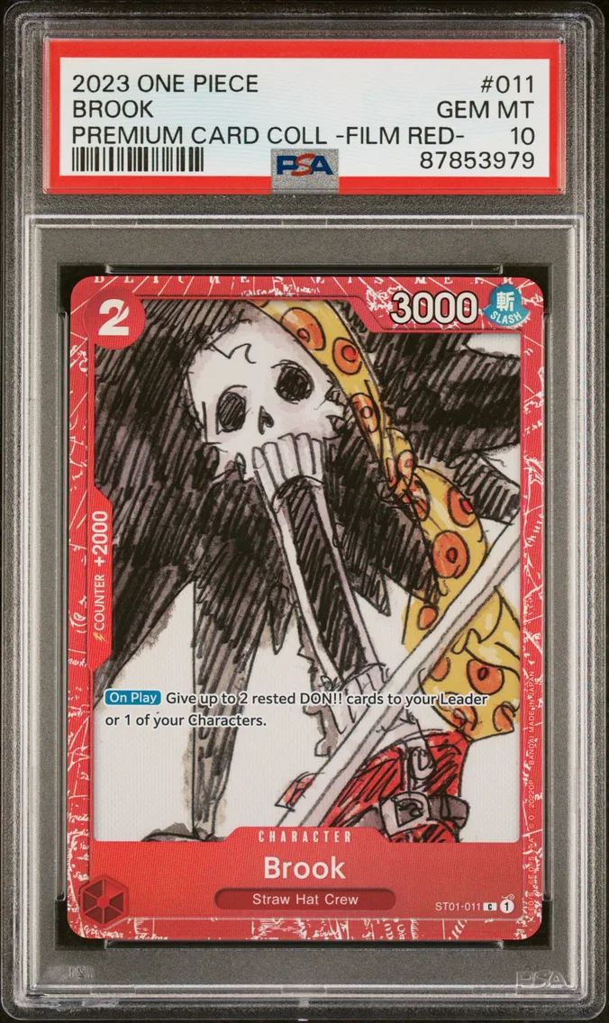 2023 #011 Brook PSA 10 One Piece Premium Card Collection -One Piece Film Red-