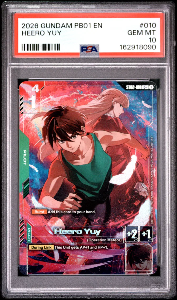 2026 #010 Heero Yuy PSA 10 Gundam PB01-Premium Accessory Set -Mobile Suit Gundam Wing-
