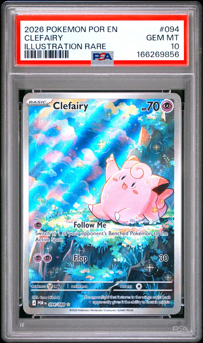 2026 #094 Clefairy PSA 10 Por EN-Perfect Order