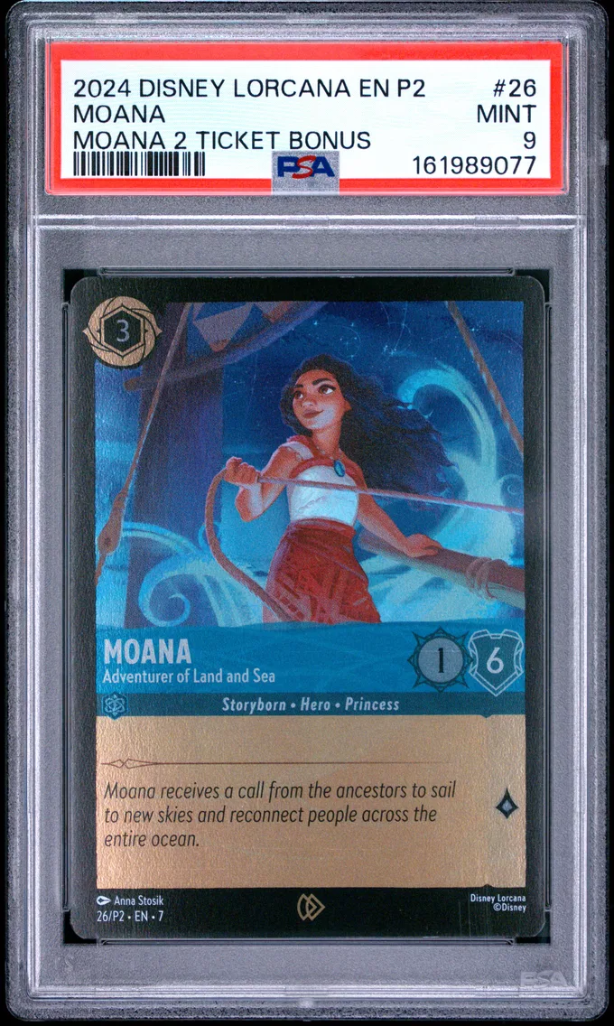 2024 #26 MOANA PSA 9 Disney Lorcana EN P2-Promo