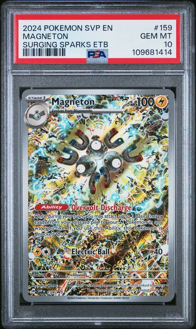2024 #159 Magneton PSA 10 Svp EN-SV Black Star Promo Pokemon