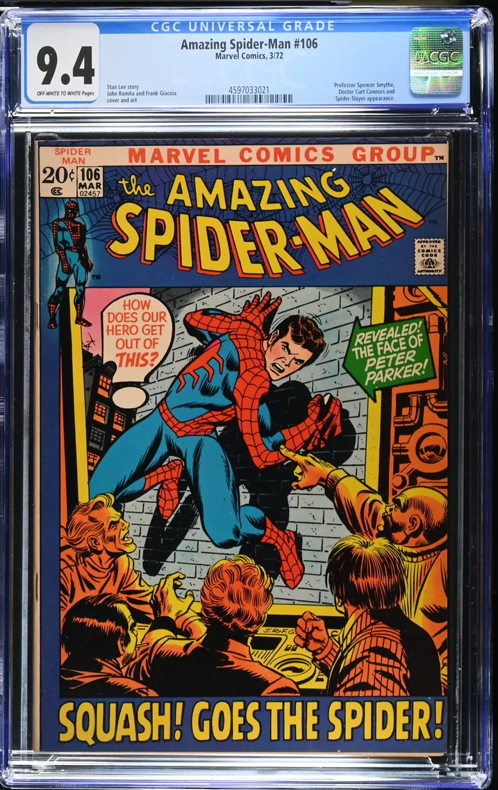 1972 Amazing Spider-Man #106 CGC 9.4 Marvel Comics