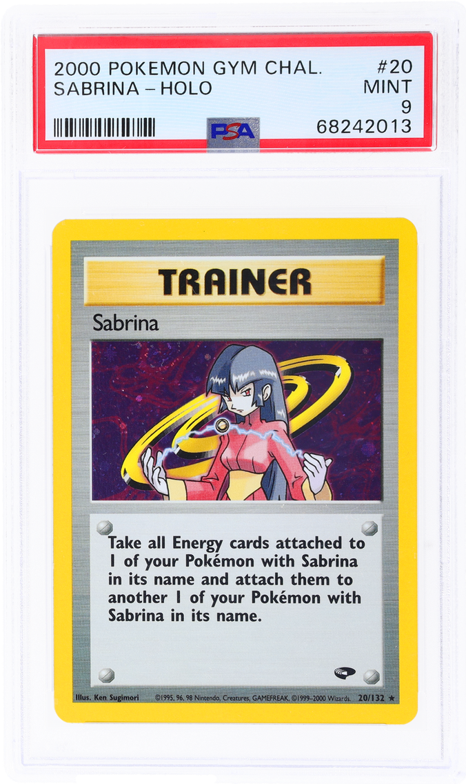 2000 #20 GYM CHALLENGE HOLO SABRINA PSA 9 POKEMON