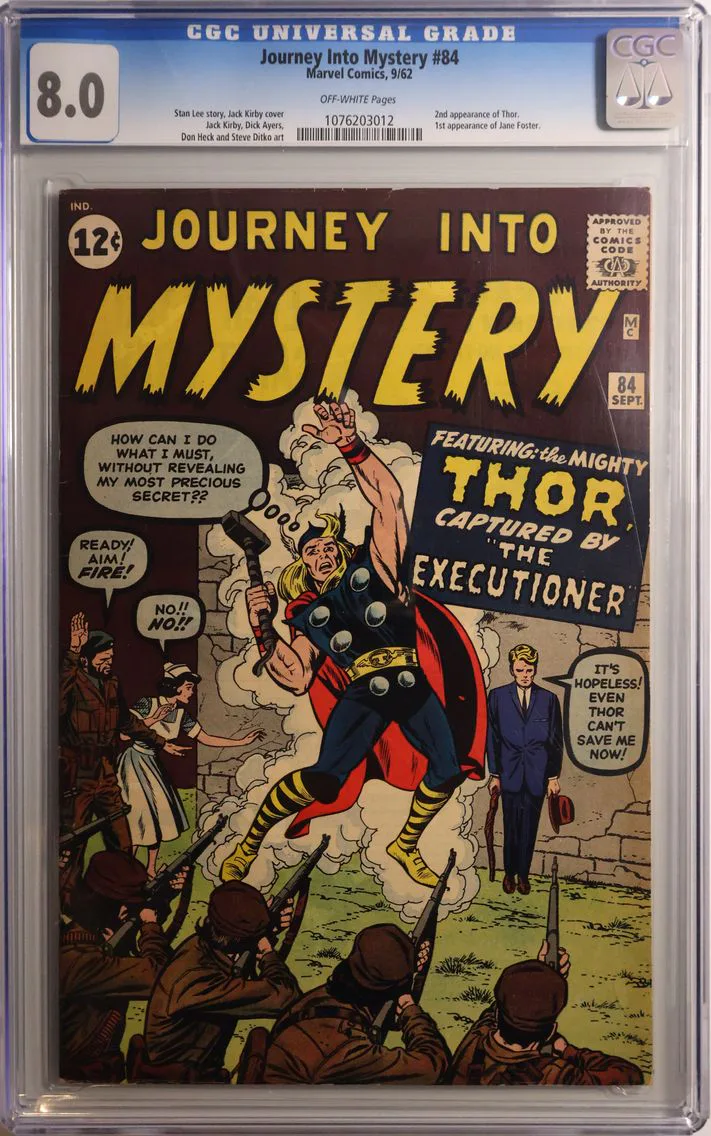 1962 #NA 1962 Journey Into Mystery #84 CGC 8.0 Marvel Comics CGC 8