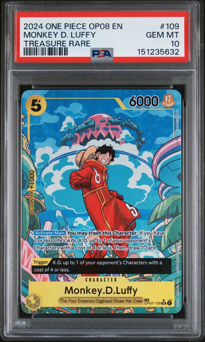 2024 #109 Monkey D. Luffy PSA 10