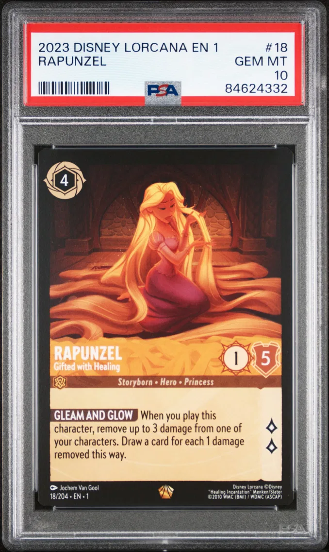 2023 #18 Rapunzel - Gifted With Healing PSA 10 Disney Lorcana EN 1-the First Chapter