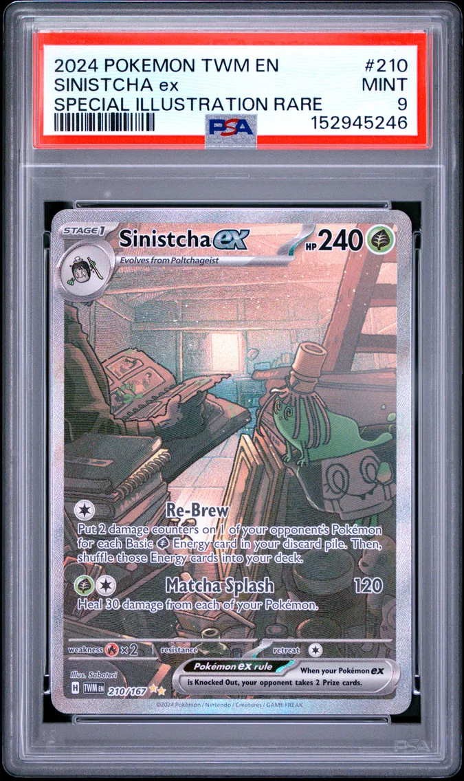 2024 #210 Sinistcha EX PSA 9 Twm